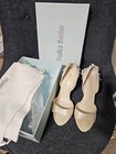 Bella Belle Silk Josephine Butterfly And Flower Heel Ivory Size 8 - New