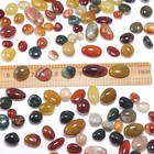 Polished Multicolor Healing Crystal Stone Set 0 4-0 6 Inch 7oz Tumbled Rocks    