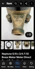Neptune 5 8 X 3 4used Brass No Lead Water Meter