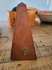 Working Vintage Wood Seth Thomas Metronome Music Piano Windup W front Cover