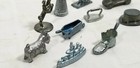  6 Vtg Lot Of Ten Monopoly Movers Pewter Replacement Pieces Classic   Retired E5