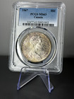 1967 Canada Silver Dollar Goose  1 Coin Pcgs Ms63 Purple Toning - Pcgs Trueview
