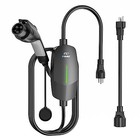 Level 1 2 Ev Charger  Electric Vehicle Black 16a J1772 Nema 6-20   5-15 Plug