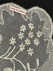 Antique French Tambour Lace Decorative Handmade Handkerchief Made In France