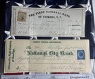 5 Diff  Vintage 1800 s Checks  Ck Lot3  All W  Revenue Stamps  Vignettes 1871 