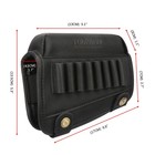 Tourbon Black Leather Rifle Cartridge Holder Ammo Buttstock Cheek Rest Riser Pad