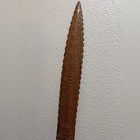 Rare Antique Marquesan Carved Wood Thrusting Weapon