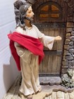 Jesus Knocking At Door Religious Resin Figurine Statue 11 5 Inch Red Robe