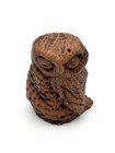 Vintage Hand Carved Wooden Owl Canadian Maple Figurine Folk Art Country Owl