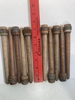 Wood Bobbins Wood Quills Vintage Factory Reclaimed Industrial 7 3 8   Lot Of 10