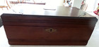 Antique English Mahogany Wood With Corners Inlayed Writing Box Desk 14 