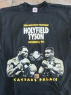 Vintage 1991 Mens Mike Tyson Vs Evander Holyfield T-shirt Size Xl Single Stitch