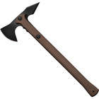 Cold Steel 90pthf Trench Hawk Fde 19  Tactical Spiked Tomahawk Axe With Sheath