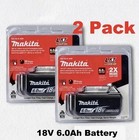 2 X Makita Bl1860b-2 18v Lxt Lithium-ion 6 0 Ah Battery - New - Usa Ship
