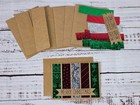 Merry Christmas Greeting Card Kit  30  lot Of 4  Handmade  Embossed Foil 