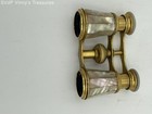 Antique Vendome Paris Mother Of Pearl Opera Glasses Brass Binoculars Vtg France