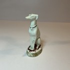 Antique English Staffordshire Porcelain Greyhound Dog Figurine Unmarked