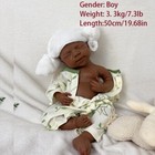 19 68    Solid Silicone Doll Silicone Reborn Doll  Silicone Boy Doll Toys Gifts
