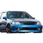  Front Bumper Lip Splitter Fits 1999-2000 Honda Civic  Mugen Style Unpainted