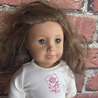 American Girl Doll Brunette Freckles Blue Eyes 18  Pleasant Company
