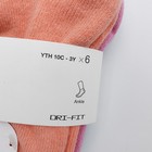 Nike 6-pack Cushioned Dri-fit Ankle Socks Little Kid s Size 10c-3y Un0018-g25