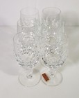 6 Poschinger Vintage Crystal Glasses Set  6 Inches Tall