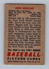 1951 Bowman  268 Don Mueller Low Grade Vintage High   Baseball Card