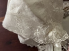Vintage Baby Bonnet Keepsake Linen Hanky Lace Bride Groom Wedding Poem Nos