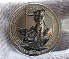 2002 Britannia Silver 1 Oz  Fine Silver   2 Brilliant Uncirculated Coin Key Date