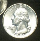1955-d Choice Bu Washington Quarter - Very Nice Clean Coin - Nice Luster   