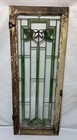 Antique Arts   Crafts Leaded Stained Glass Window Door 48 x18  Chicago Prairie A
