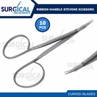 10 Pcs Ribbon Handle Stevens Scissors Surgical Instruments Curved German Grade