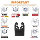 115pc Universal Oscillating Multitool Saw Blades Set For Dewalt Makita Milwaukee