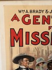 Original 1914  a Gentleman From Mississippi  Linen Backed Movie Poster