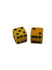 Vintage Pair Butterscotch Bakelite Dice 5 8 