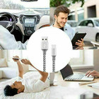 3 Pack 6ft Usb Charger Cable For Iphone 14 13 12 11 Xr Xs 8 7 Fast Charging Cord