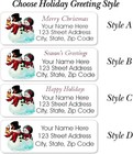60 Christmas Return Address Labels Personalized 3 4  X 2 1 4  Snow Couple