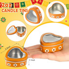 30 Clear Heart-shaped Tins With Lids For Weddings And Diy Crafts - 30 Pcs