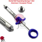 Anesthetic Anesthesia Dental Self Aspirating Syringe 1 8ml Surgical Free Thread