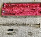 Vintage Chandler Usa Plated Brass Clarinet C5729 With Case