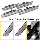 For 2004-2008 Acura Tl Clear Front rear White Led Side Marker Lights Lamps 4pcs