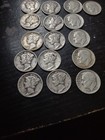 Lot Of 20 Fdr  Barbara 90  Silver Dimes 1914-1956 U s  Coins Circulated Mixed