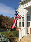 Nylon Embroidered American Us Flag 3x5 Ft 100  Made In The Usa- Heavy Duty Vibra