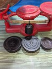 Antique Howe Scale 3 Weights Rutland Vt  No 1 Cast Iron Design 