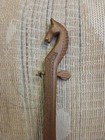 Vintage Antique Balkan Gusle Fiddle Carved Horse