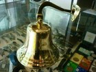 Nautical Vintage Brass Captain Ship Bell Maritime Wall Bracket Boat Decor