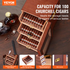Vevor 150 Cigar Humidor Cabinet Cedar Cigar Box Humidifier   Hygrometer   Shelve