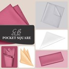 Satin Pocket Square For Men  Vegan Silk Suit Handkerchief - Multicolor Set