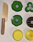 Melissa And Doug Wooden Sandwich Making Set Bread Knife Tomatoes Cheese Lettuce