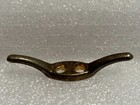 Lot Of 6 Brass Cleat Hooks 2 5  Roman Blind Figure 8 Cord Tie Vintage